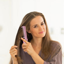 Rechargeable Mini Hair Straightener,  Three Temperature Adjustments Flat Iron Comb (1 Pc)